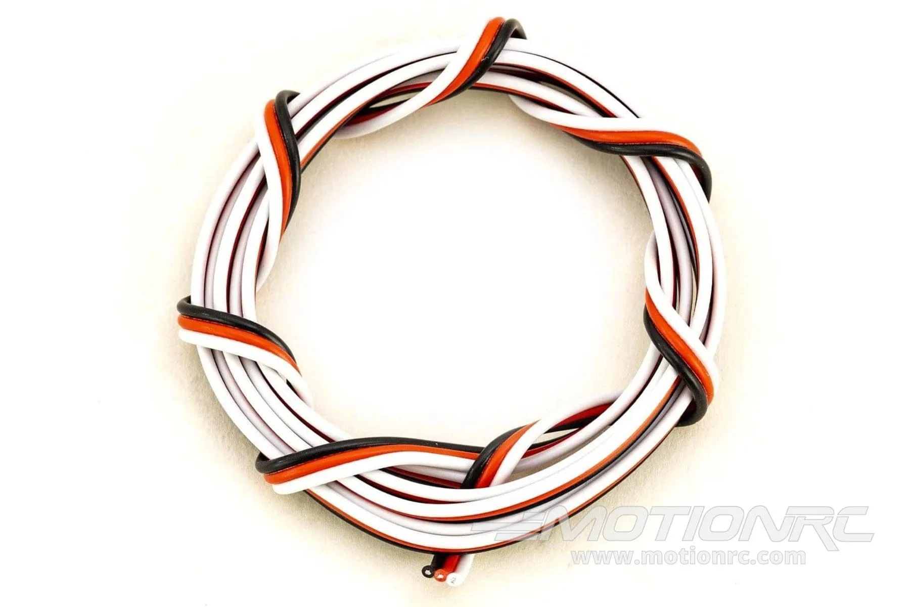 BenchCraft 26 Gauge Flat Servo Wire - White/Red/Black (1 Meter)
