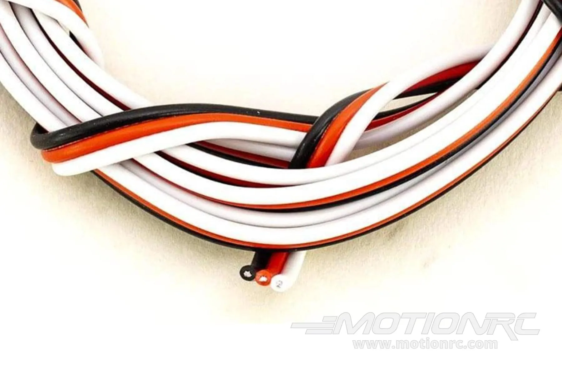 BenchCraft 26 Gauge Flat Servo Wire - White/Red/Black (1 Meter)