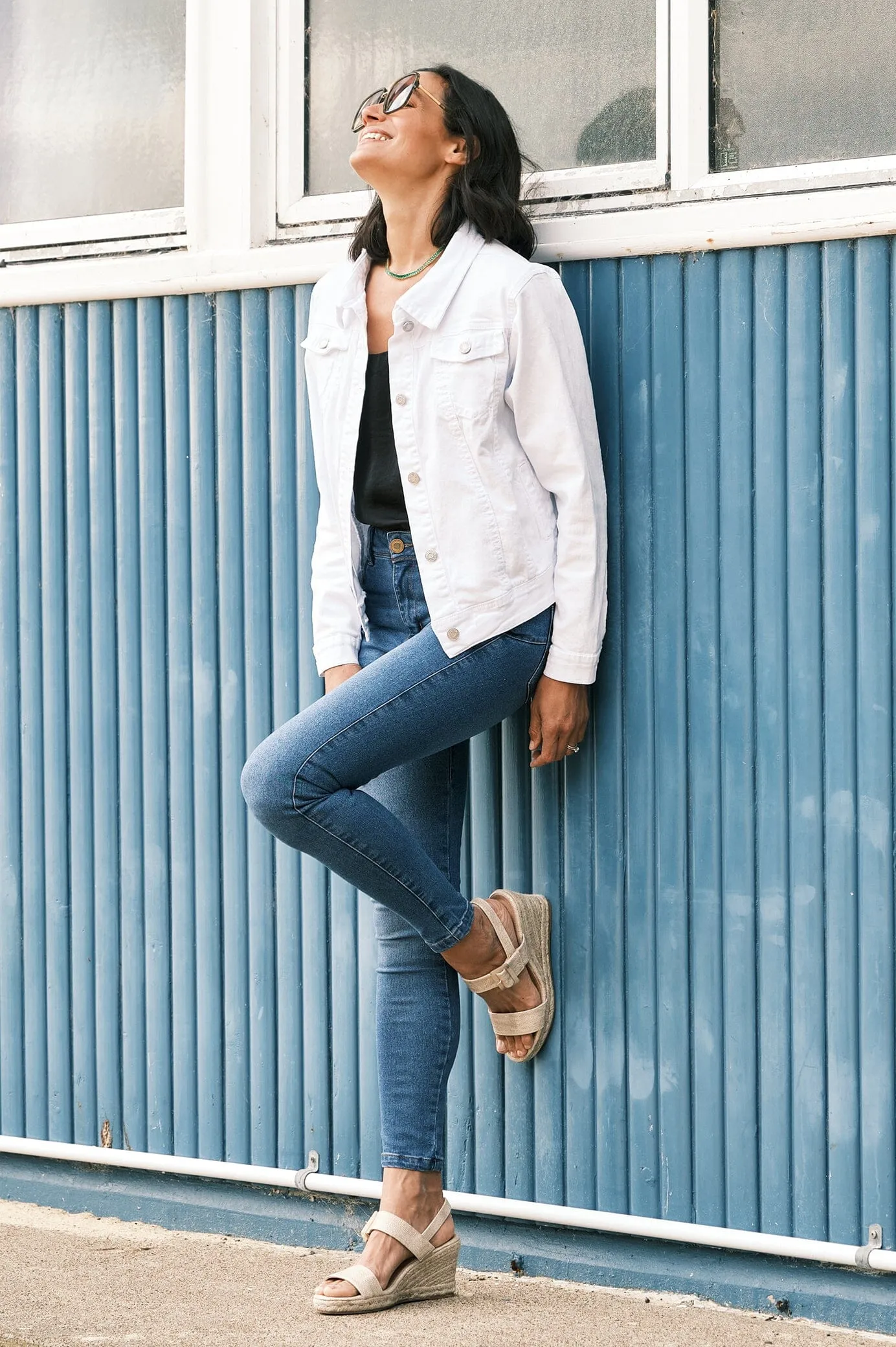 Chelsey Denim Jacket White