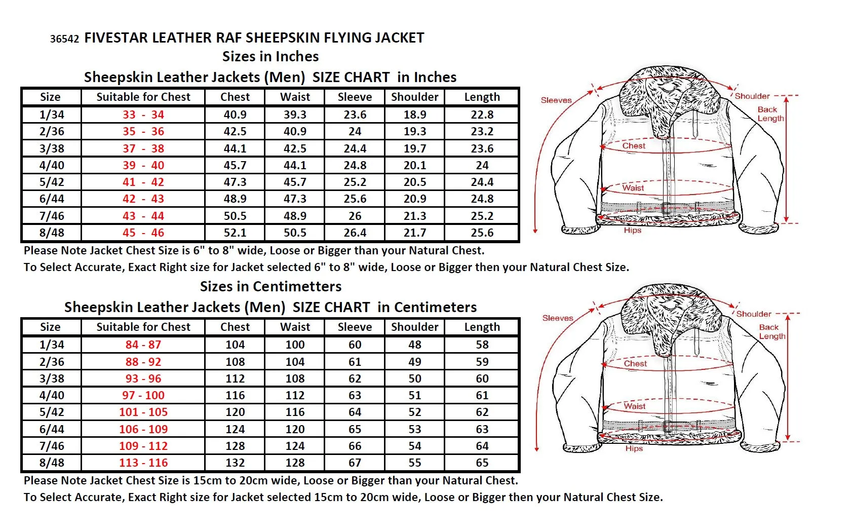 FiveStar Leather Repro RAF Flying 1940/41 Pattern Black Sheepskin Flight Jacket