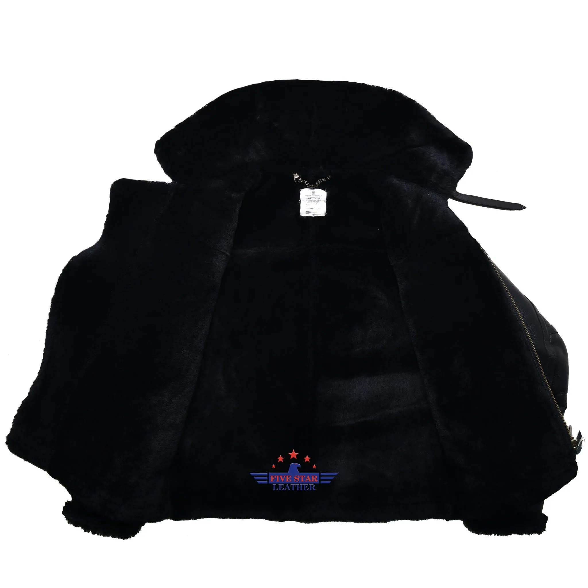 FiveStar Leather Repro RAF Flying 1940/41 Pattern Black Sheepskin Flight Jacket