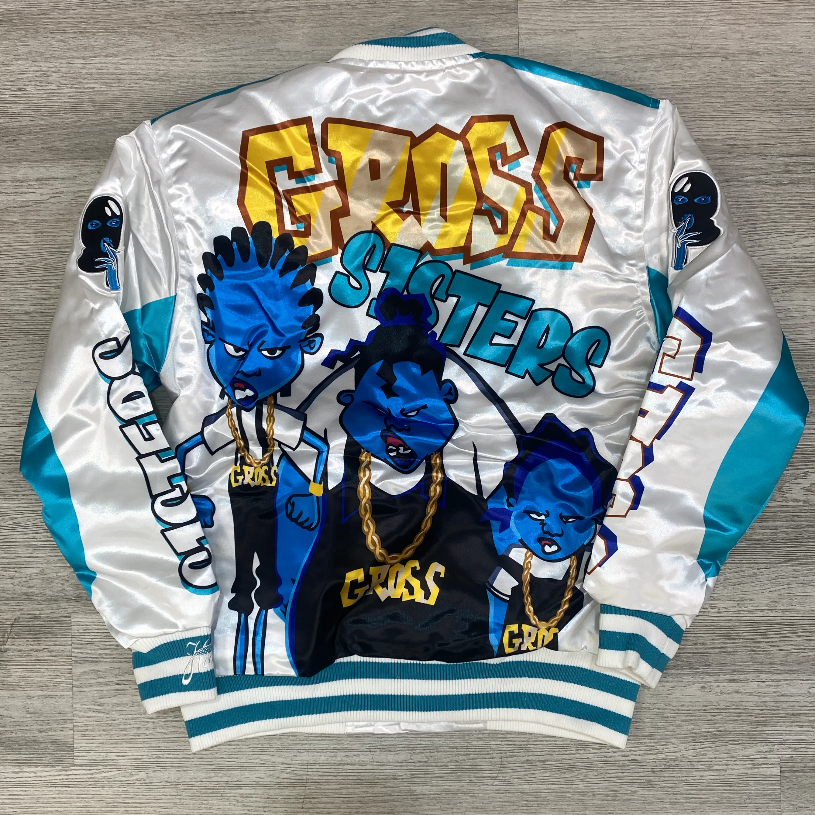 Headgear Classics- the proud family gross white satin jacket