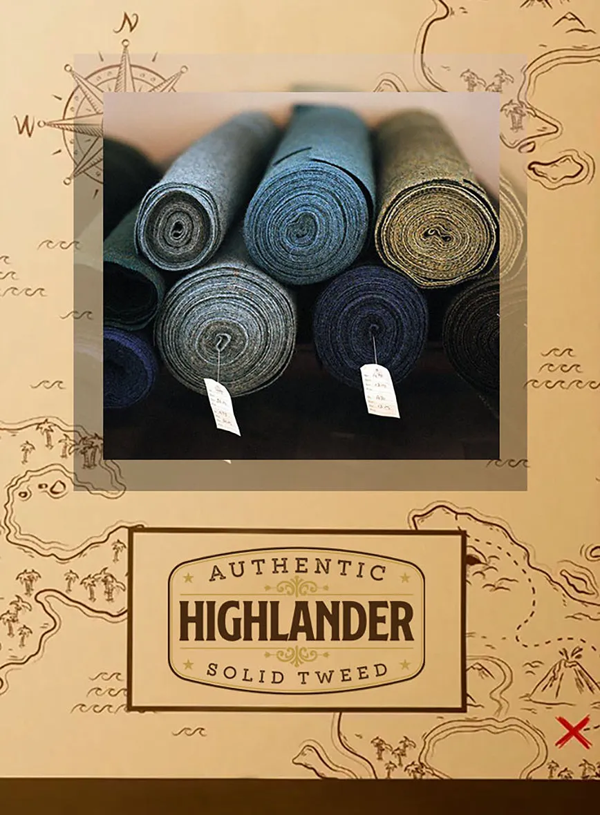 Highlander Heavy Paris Green Tweed Suit