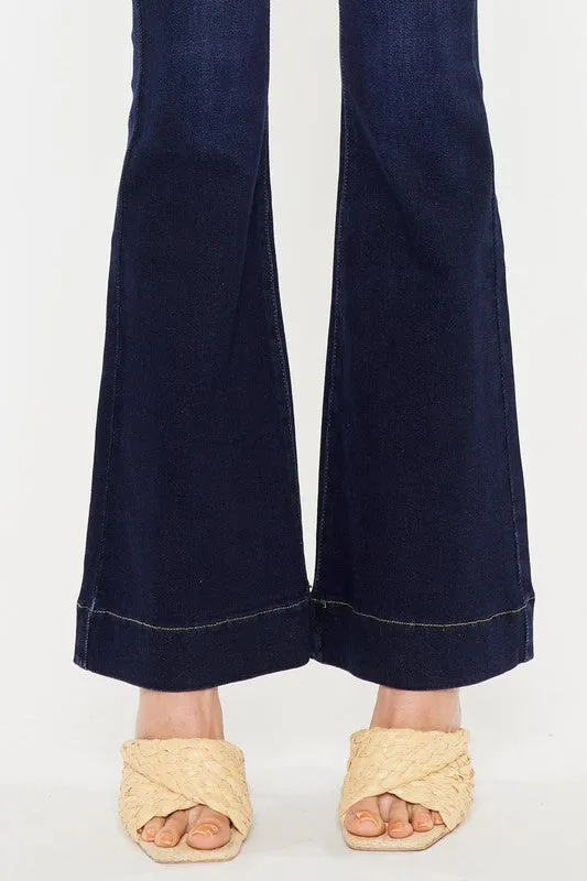 KanCan High Rise Dark Wash Flare