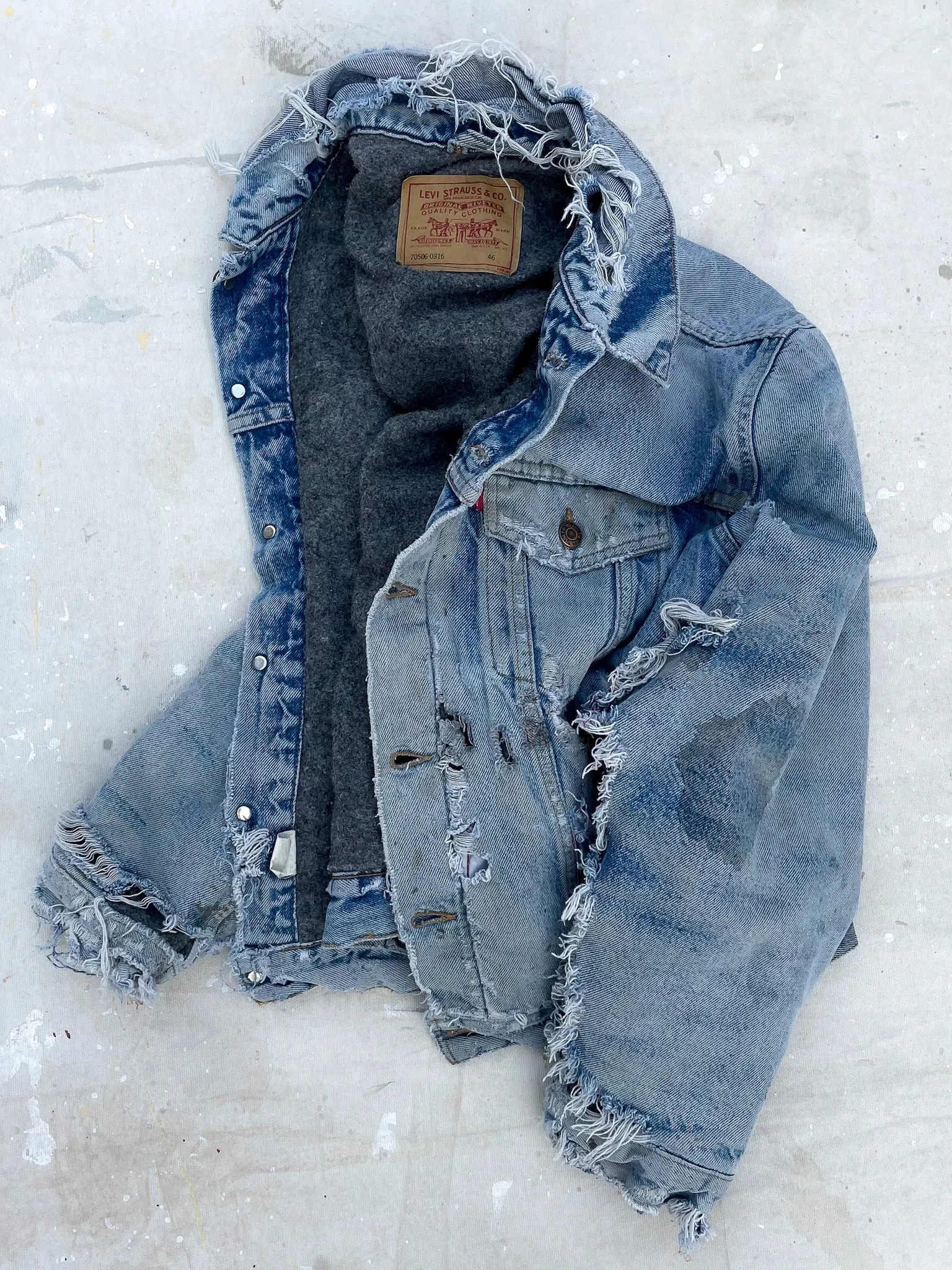 Levi’s Type III Blanket Lined Denim Jacket—[XL]