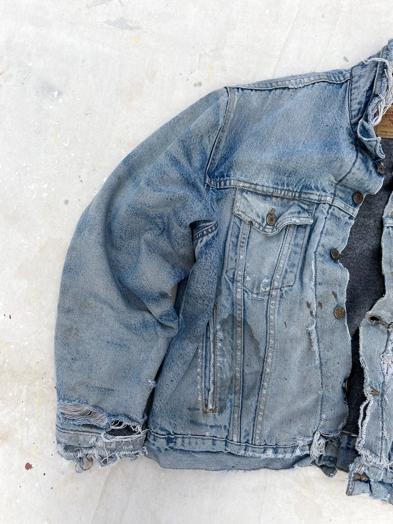 Levi’s Type III Blanket Lined Denim Jacket—[XL]