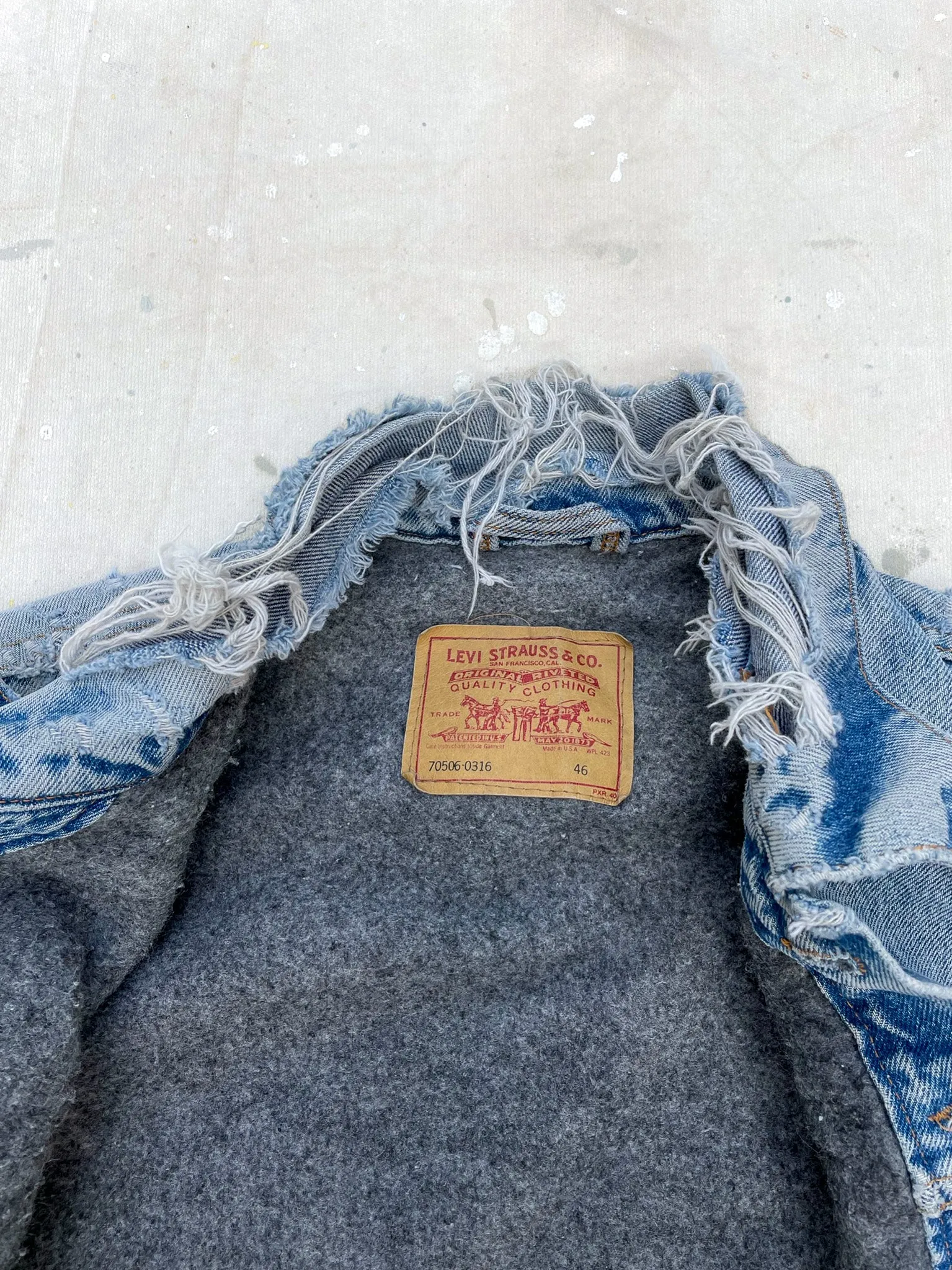 Levi’s Type III Blanket Lined Denim Jacket—[XL]