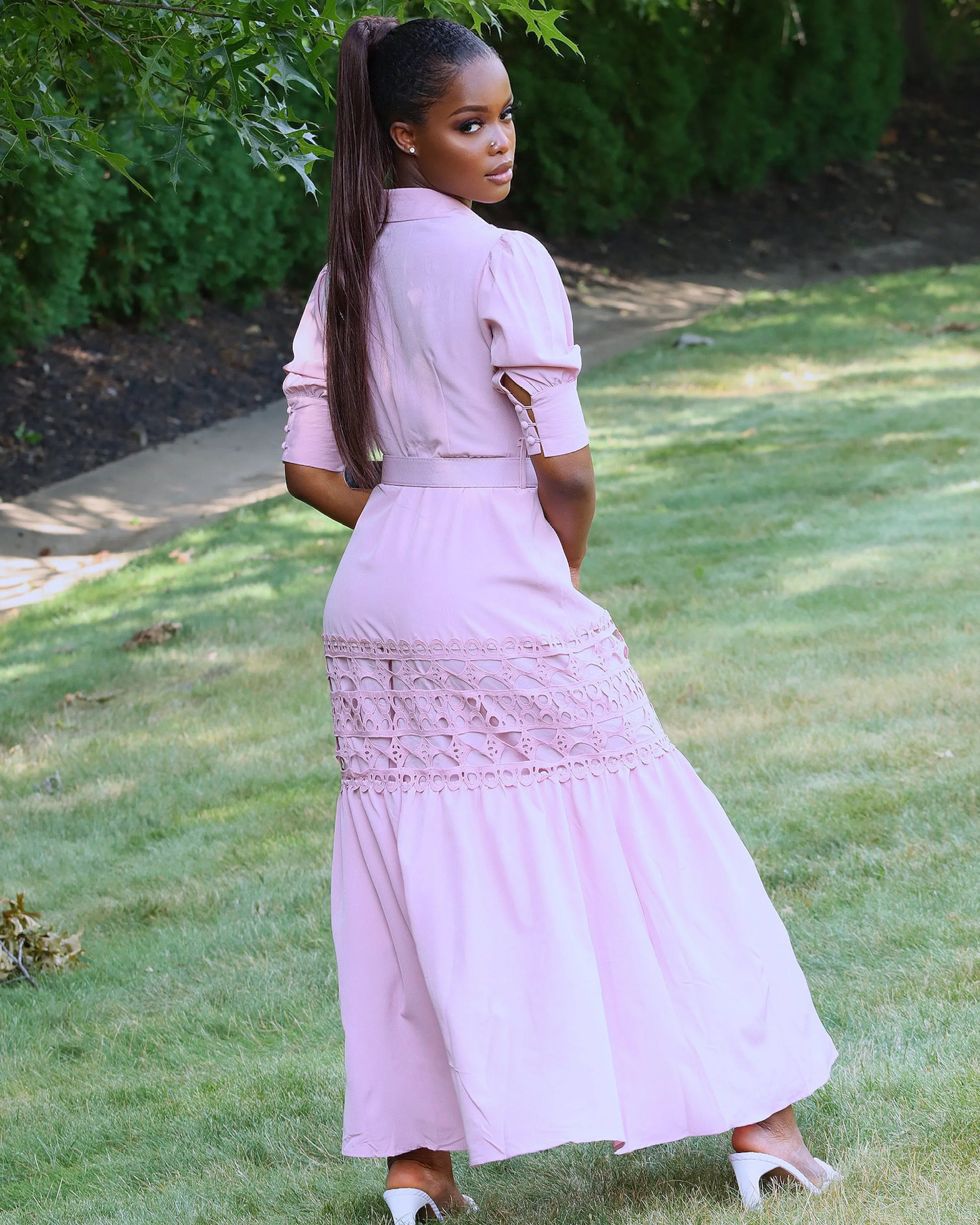 Nadia Maxi Dress || Mauve