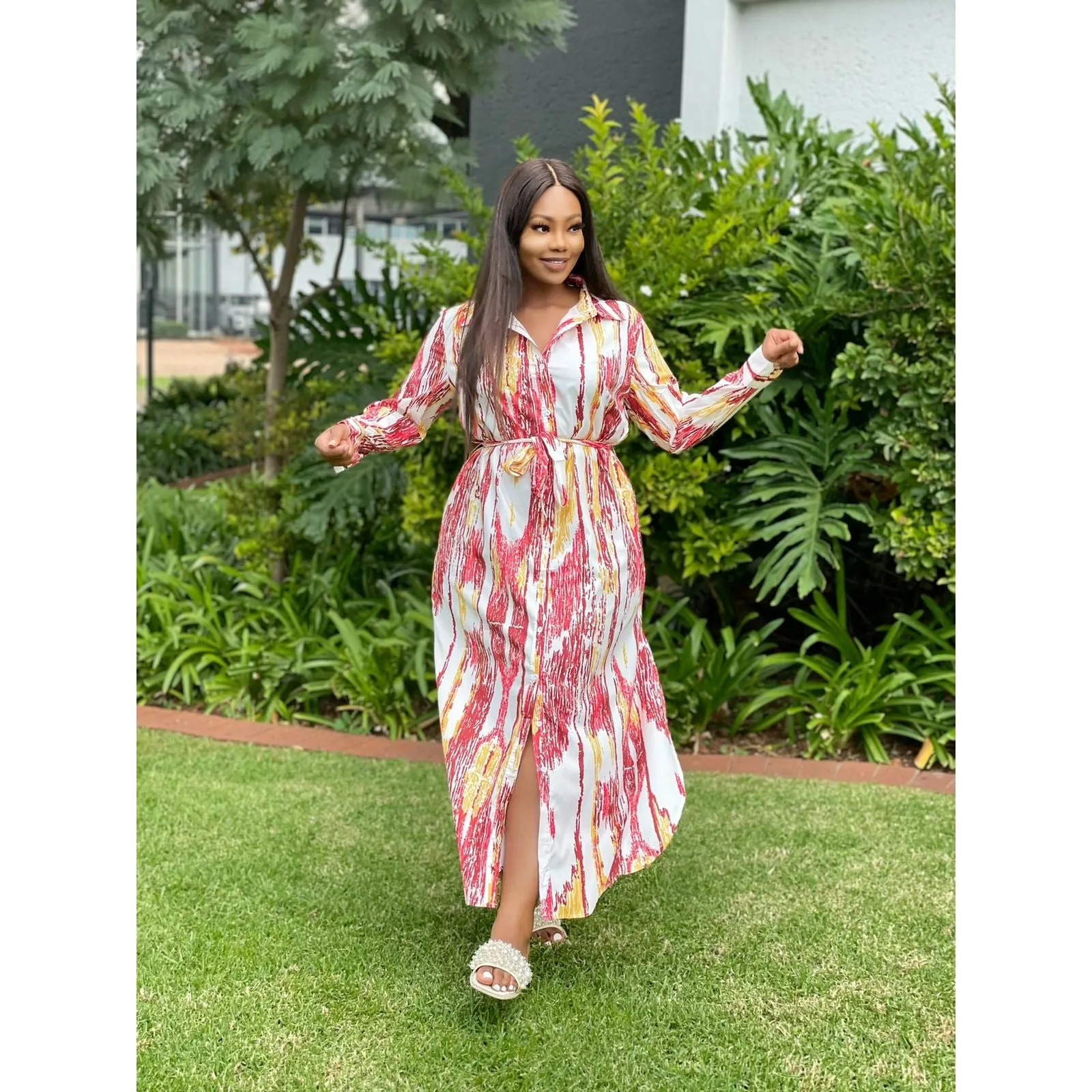 Print Summer Shirt Dress