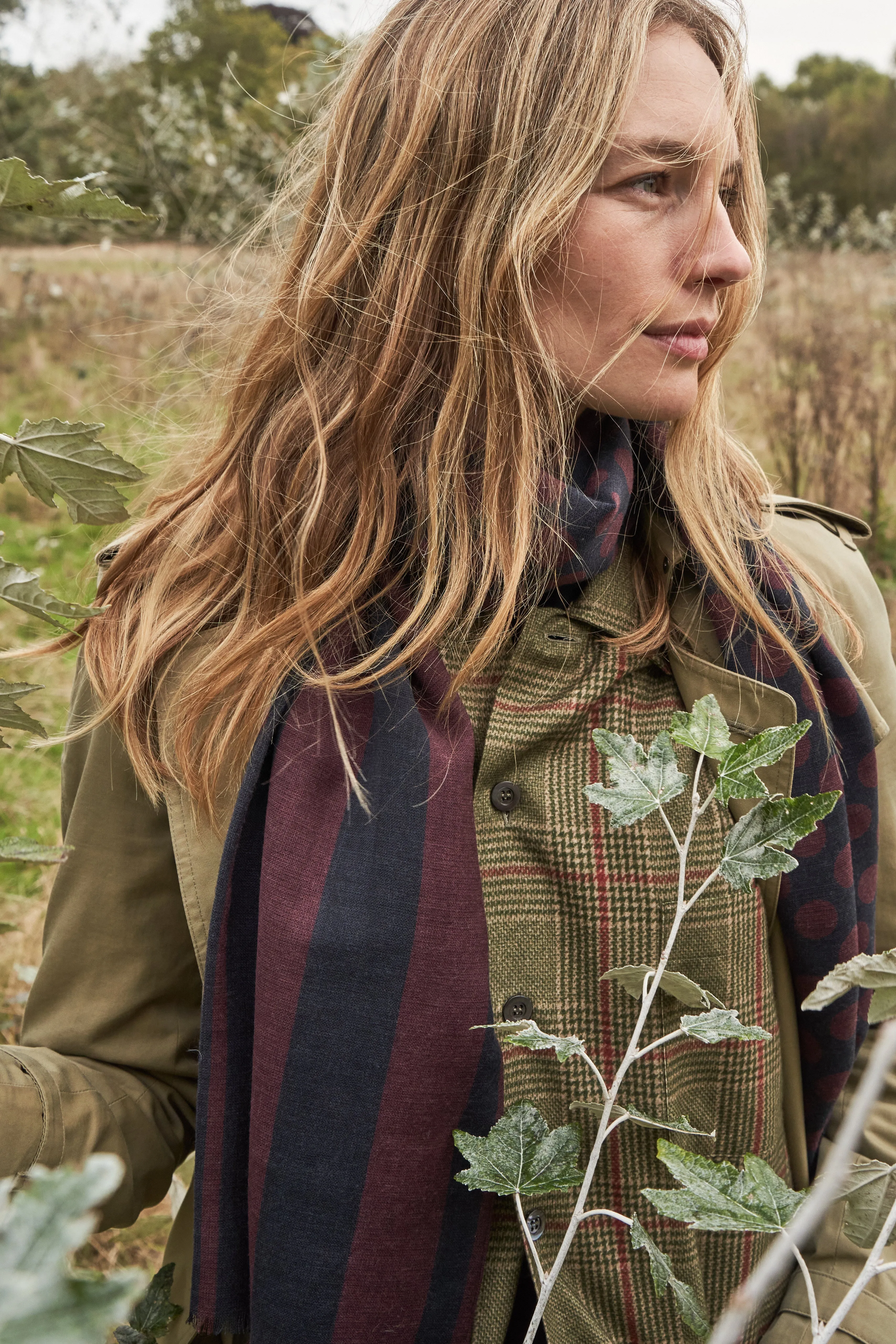 Recycled Flannel British Green Check Shirt Jacket