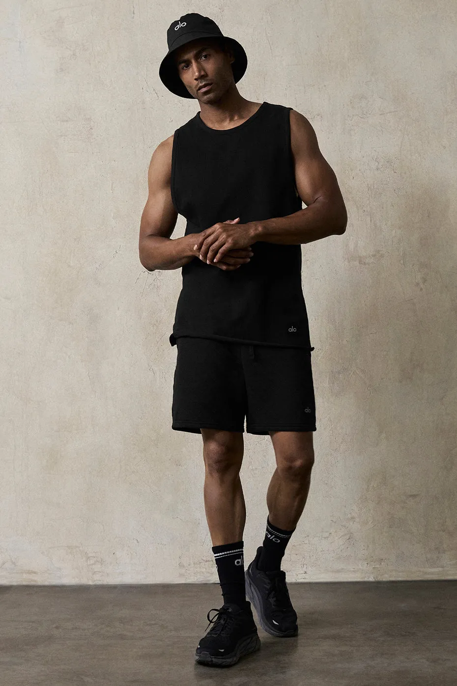 Society Raw Edge Tank - Black