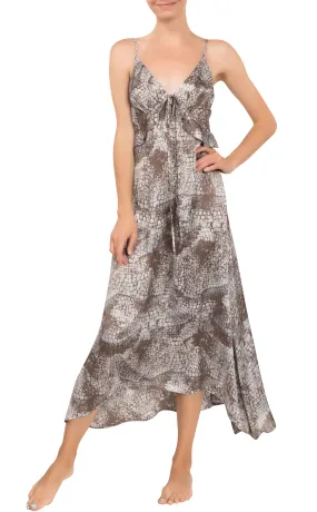Sophia Nightgown - Mink Croc Satin
