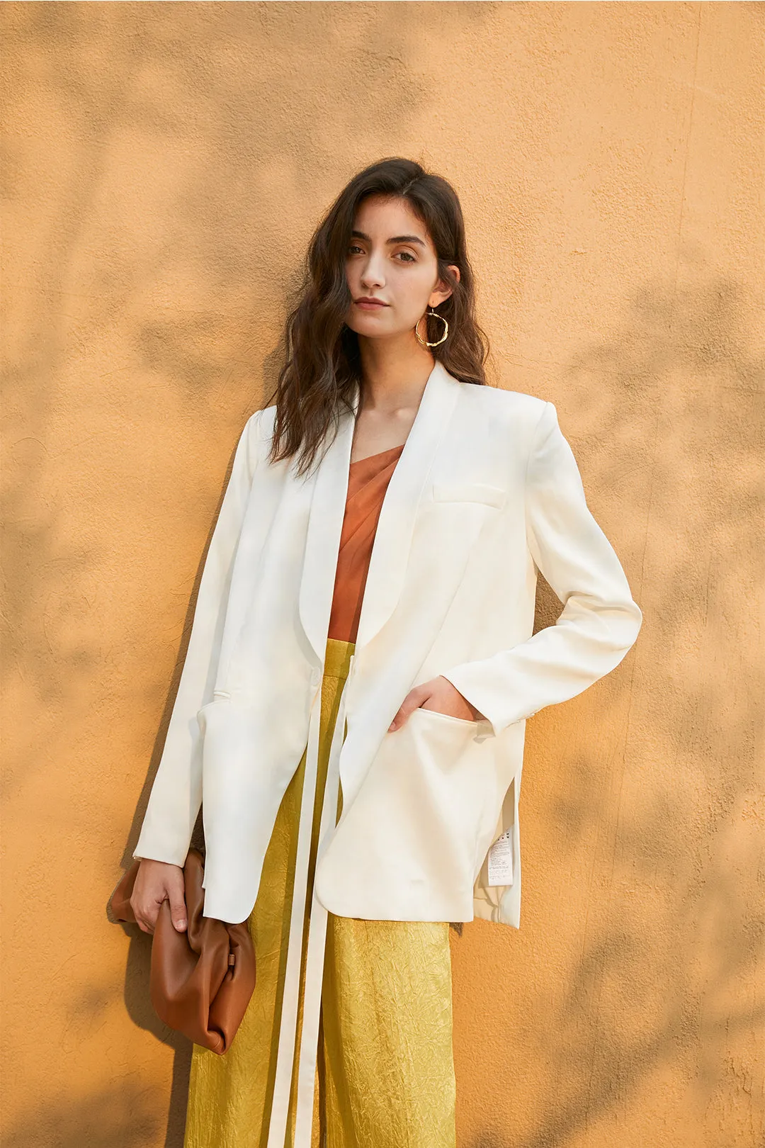 Split blazer | White suit jacket | Banquet suit jacket