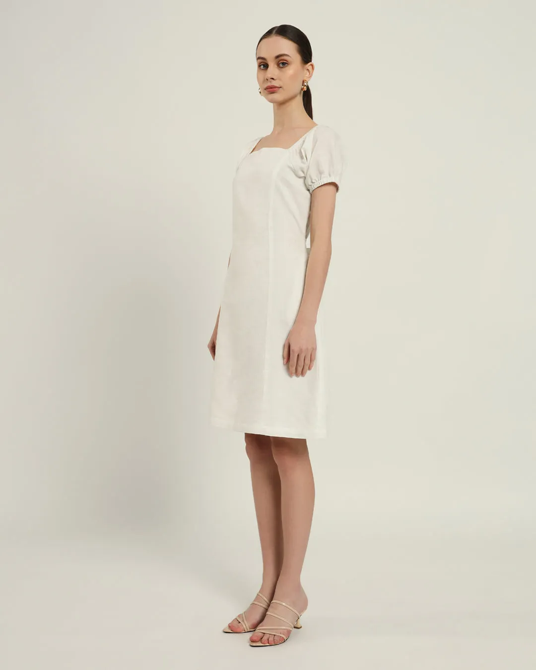 The Arar Daisy White Linen Dress