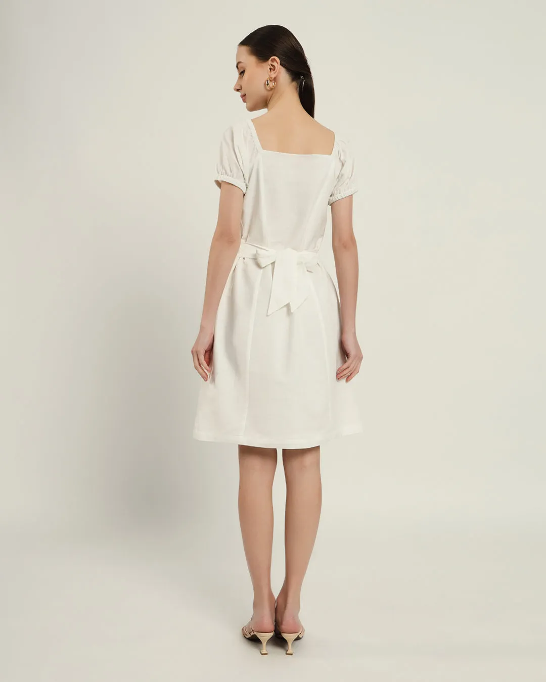 The Arar Daisy White Linen Dress