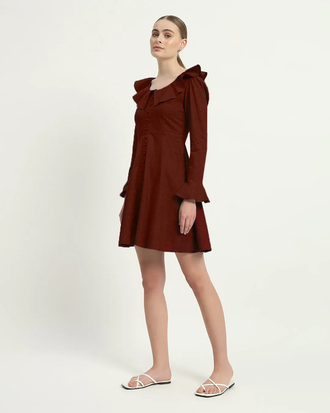 The Fredonia Rouge Cotton Dress