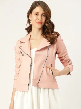 Women Leather Biker Jacket | QAWACH