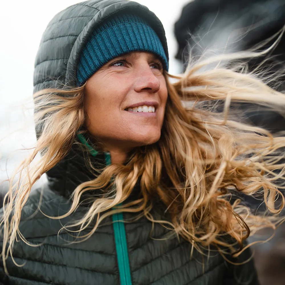 Womens Merino Wool Insulated Jacket (Forest/Green)