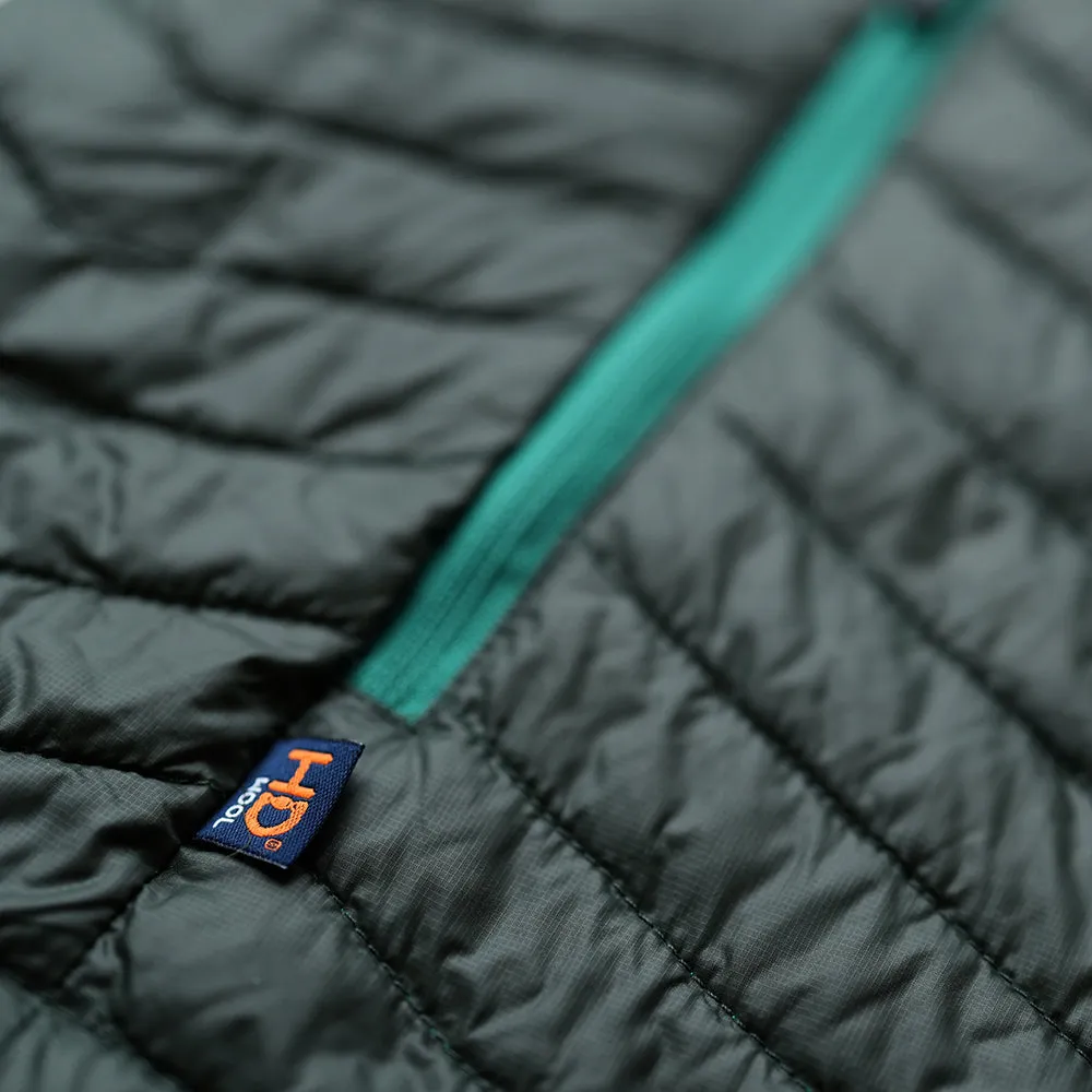 Womens Merino Wool Insulated Jacket (Forest/Green)